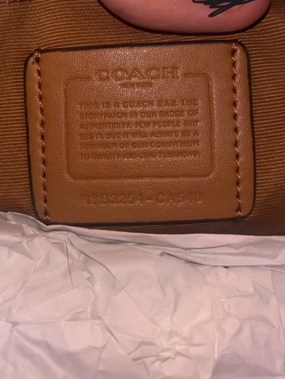 COACH Brown Signature Canvas Small Shoulder Bag - Picture 4 of 4